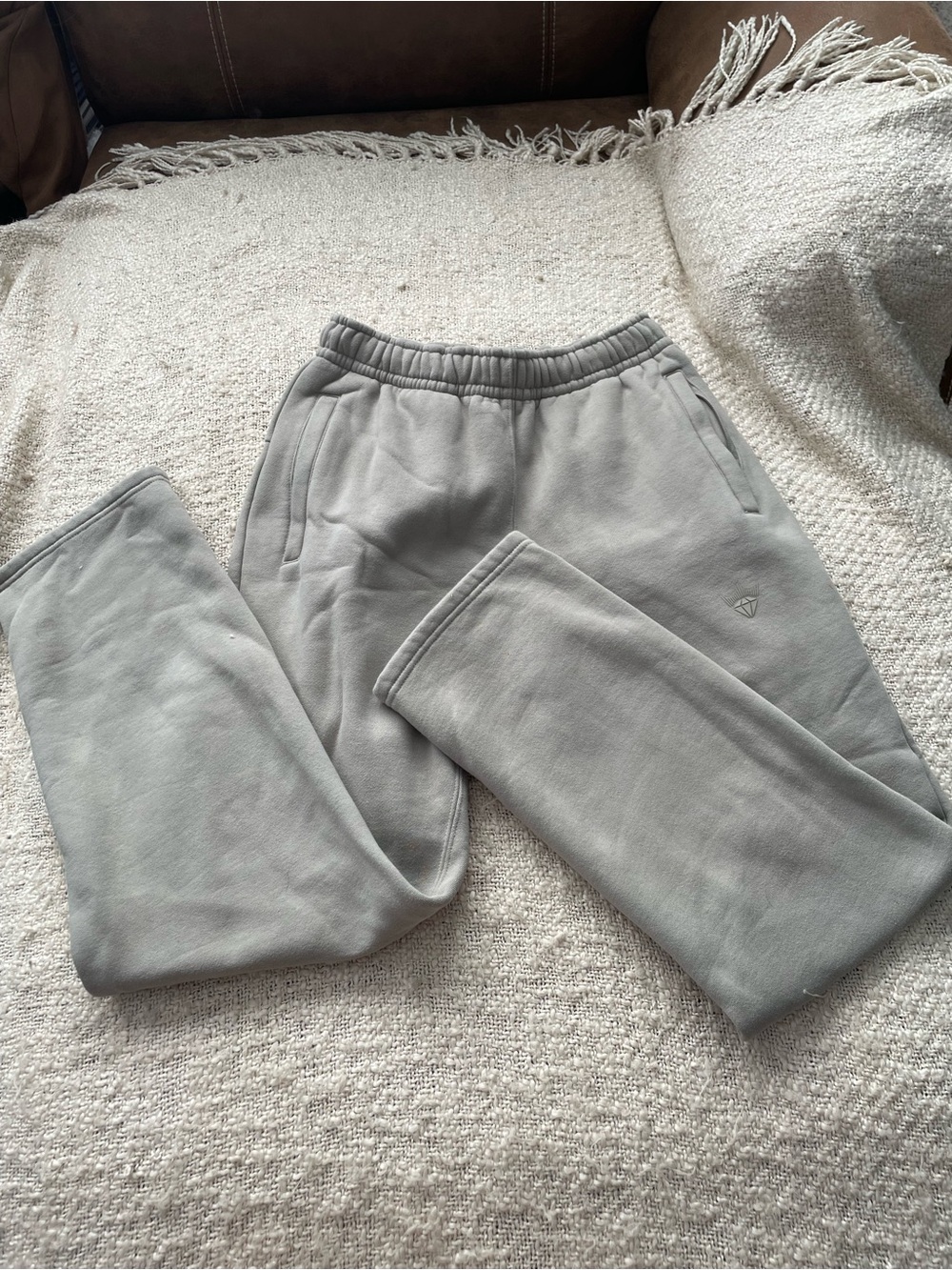 Royalty Relaxed Open Bottom Sweatpants Women's Light Sand/beige